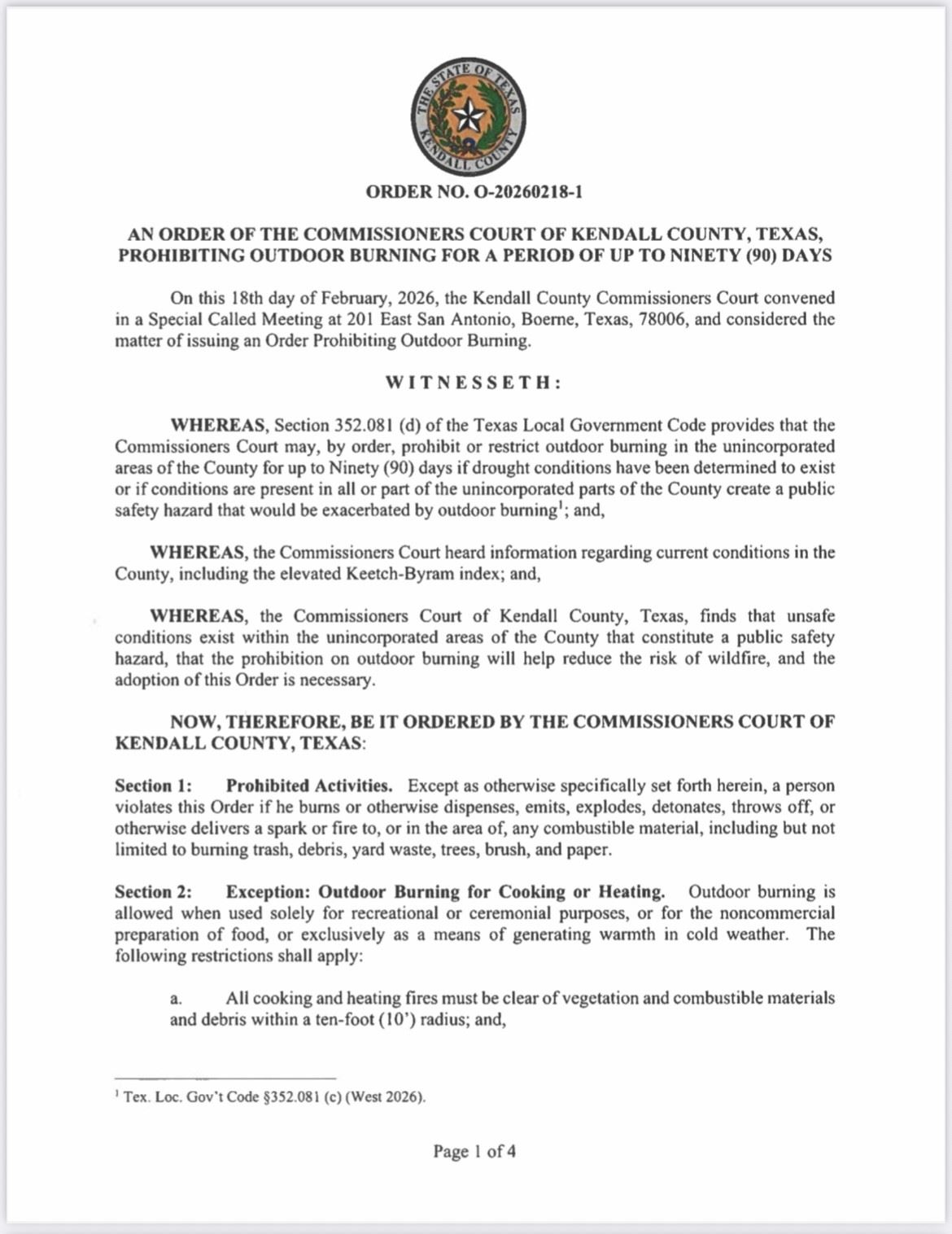Burn Ban Order 2-19-2026 1