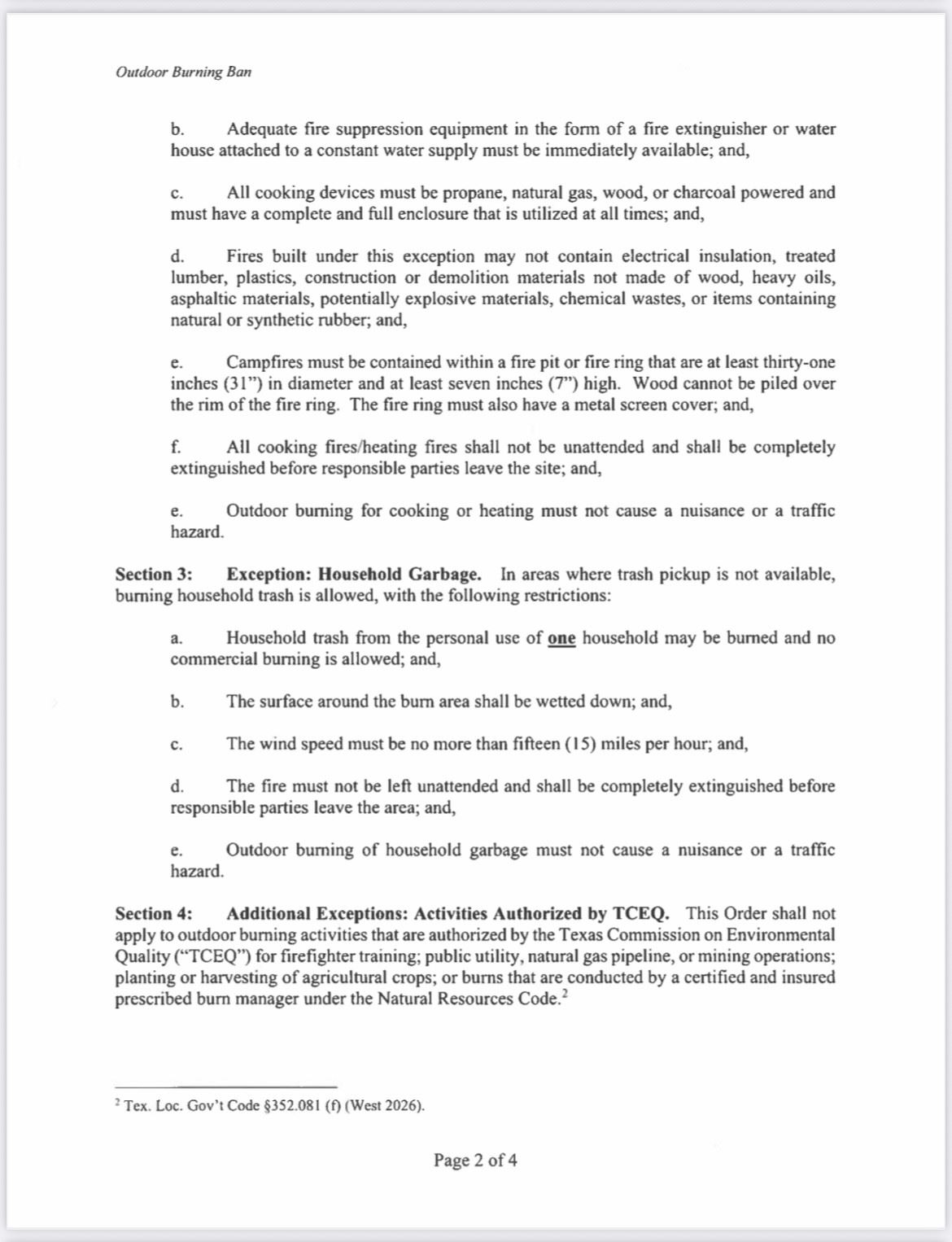 Burn Ban Order 2-19-2026 2